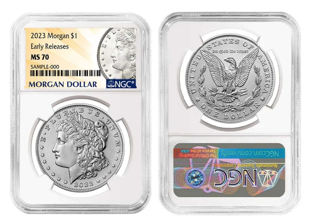 2-Coin Set 2023-S Morgan & Peace Silver Dollar w/OGP