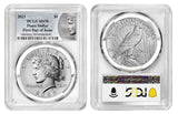 2023 $1 Morgan & Peace Dollar 2 Coin Set PCGS MS70 First Day of Issue