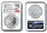 2023 Silver Peace Dollar Obverse & Reverse NGC MS70 Advanced Releases Signed by Michael Gaudioso