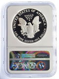 1986 S $1 Proof Silver Eagle PF 70 NGC Ultra Cameo Mercanti Signed