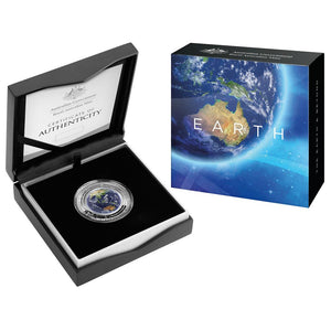 EARTH AND BEYOND - Domed 1 oz Silver Coin from the Australian Mint