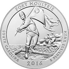 ﻿Fort Moultrie (Fort Sumter National Monument) 2016 - America The Beautiful Quarter