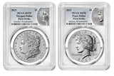 2023 Morgan and Peace Set Obverse PCGS MS70 First Strike
