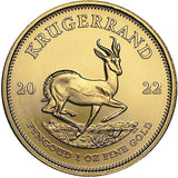 2022 1 oz South African Gold Krugerrand Coin (BU)