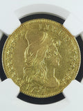 1797 $5 Small Eagle 16 Stars Obv NGC AU Details Repaired