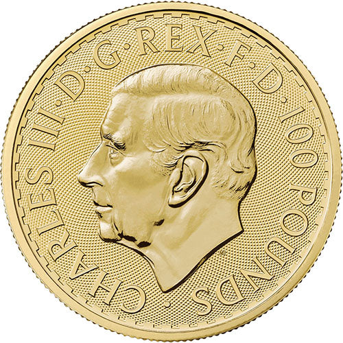2023 1 oz Gold Britannia Obverse King Charles Portrait