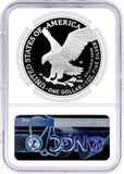 2023 W Proof Silver Eagle Advance Releases NGC PF70 UC Signed by Michael Gaudioso Reverse