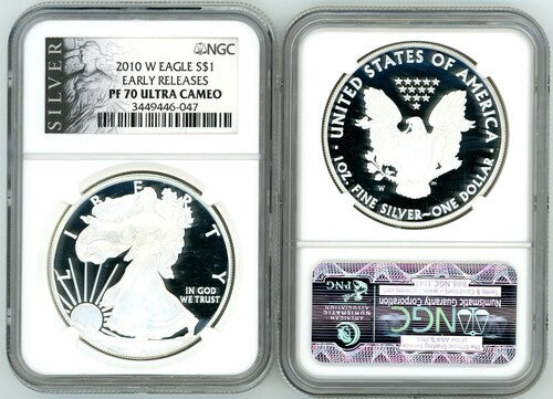 2010 W $1 Proof Silver Eagle PF70 NGC Early Releases
