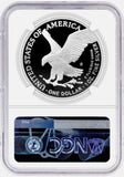 2022 S $1 Proof Silver Eagle NGC PF70 First Day of Issue Gaudioso Mint Engraver Series Reverse